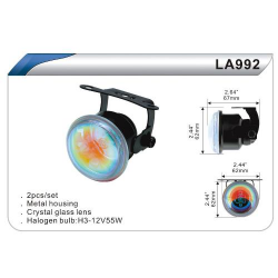    DLAA 992 W/H3-12V-55W/D=62mm ()