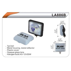 Фара додаткова DLAA 886 BW/H3-12V-55W/136*116mm/кришка (шт.) Фото Фара додаткова DLAA 886 BW/H3-12V-55W/136*116mm/кришка (шт.)