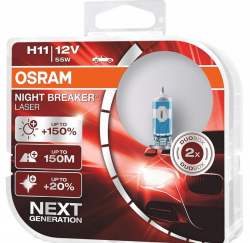    Osram H11 60/55W 12V Night Breaker Laser NG +150% HardDuopet (64211NL) (2pcs bliste