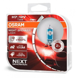    Osram H7 55W 12V Night Breaker Laser NG +150% HardDuopet (64210NL) (2pcs blister)