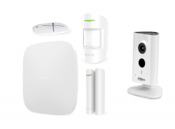 Комплект сигналізації Ajax StarterKit white (HUB KIT) + IP-відеокамера IPC-C15P Фото Комплект сигналізації Ajax StarterKit white (HUB KIT) + IP-відеокамера IPC-C15P