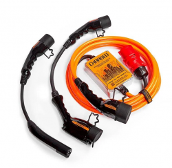 Універсальна зарядна станція ChargeU Multibase Type 2 (22kW) з перехідниками Type 1 і Type Tesla Фото Універсальна зарядна станція ChargeU Multibase Type 2 (22kW) з перехідниками Type 1 і Type Tesla