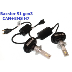 Світлодіодні лампи Baxster S1 gen3 H7 6000K CAN+EMS (пара) Фото Світлодіодні лампи Baxster S1 gen3 H7 6000K CAN+EMS (пара)