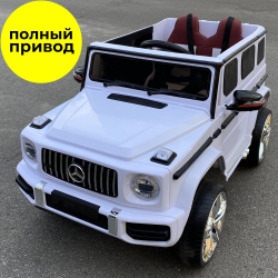 Дитячий електромобіль Kidsauto Mercedes-Benz G65 style 4WD білий Фото Дитячий електромобіль Kidsauto Mercedes-Benz G65 style 4WD білий