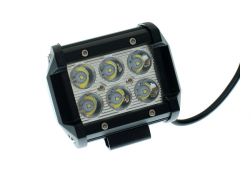 Фара світлодіодна AllLight C-18W (FLOOD) 6chip CREE ближнє світло 9-30V нижнє кріплення Фото Фара світлодіодна AllLight C-18W (FLOOD) 6chip CREE ближнє світло 9-30V нижнє кріплення