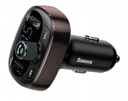  FM- Baseus T-Typed BT-MP3 2USB Dark Coffee