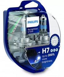 ���� ���������� ����� Philips H7 RacingVision GT200 +200% (12972RGTS2) (2pcs blister)
