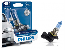 Галогенова лампа Philips HB4 WhiteVision +60% 3700K (9006WHVB1) (1pcs blister) Фото Галогенова лампа Philips HB4 WhiteVision +60% 3700K (9006WHVB1) (1pcs blister)