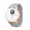 Withings Steel HR Watch 36mm White/Rose Gold with Grey Silicone Band