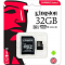  ' microSDHC 32Gb Kingston Class 10 U1 Canvas Select (R80/W10) (+ adapter SD) (SDCS/32GB)