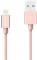 Rock Metal Charge & Sync round cable 1M Rose Gold