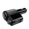 FM- Baseus Locomotive BT-MP3 2USB/3,4A+1A Black