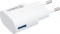 INKAX CD-08 Travel charger + Type-C cable 1USB 1A White