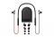  Meizu EP-52 Bluetooth Sports Earphone Red