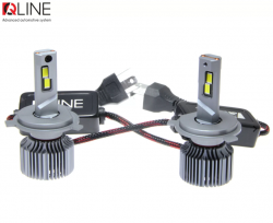 Світлодіодні лампи QLine Ultra +200% 55W H4 6000K (пара) 12V Фото Світлодіодні лампи QLine Ultra +200% 55W H4 6000K (пара) 12V