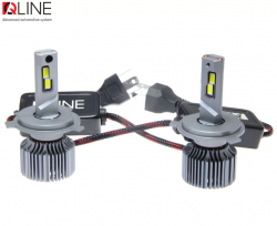 Світлодіодні лампи QLine Ultra +200% 55W H4 6000K (пара) 24V Фото Світлодіодні лампи QLine Ultra +200% 55W H4 6000K (пара) 24V