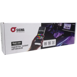 Підсвітка салону автомобiля Sigma Magic color (18 елементiв, Black) Фото Підсвітка салону автомобiля Sigma Magic color (18 елементiв, Black)