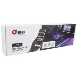 Підсвітка салону автомобiля Sigma RGB (18 елементiв, Black) Фото Підсвітка салону автомобiля Sigma RGB (18 елементiв, Black)