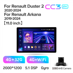 Автомагнітола штатна Teyes CC3 4+32 Gb Renault Duster HM 2 2020-2023 (F1) 11inch 2k Фото Автомагнітола штатна Teyes CC3 4+32 Gb Renault Duster HM 2 2020-2023 (F1) 11inch 2k