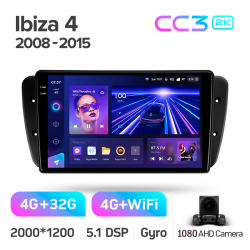 Автомагнітола штатна Teyes CC3 4+32 Gb Seat Ibiza 6J 2008-2015 9-inch 2k Фото Автомагнітола штатна Teyes CC3 4+32 Gb Seat Ibiza 6J 2008-2015 9-inch 2k