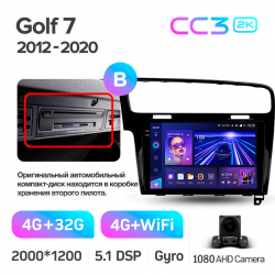 Автомагнітола штатна Teyes CC3 4+32 Gb Volkswagen Golf 7 MK7 2014-2018 (B) 10-inch 2k Фото Автомагнітола штатна Teyes CC3 4+32 Gb Volkswagen Golf 7 MK7 2014-2018 (B) 10-inch 2k