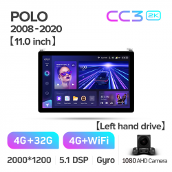 Автомагнітола штатна Teyes CC3 4+32 Gb Volkswagen POLO 5 (F1) 2008-2020 11inch 2k Фото Автомагнітола штатна Teyes CC3 4+32 Gb Volkswagen POLO 5 (F1) 2008-2020 11inch 2k