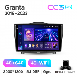 Автомагнітола штатна Teyes CC3 4+64 Gb LADA Granta Cross 2018-2019 9-inch 2k Фото Автомагнітола штатна Teyes CC3 4+64 Gb LADA Granta Cross 2018-2019 9-inch 2k