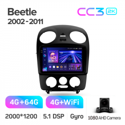 Автомагнітола штатна Teyes CC3 4+64 Gb Volkswagen Beetle A4 2002 - 2011 9-inch 2k Фото Автомагнітола штатна Teyes CC3 4+64 Gb Volkswagen Beetle A4 2002 - 2011 9-inch 2k