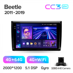 Автомагнітола штатна Teyes CC3 4+64 Gb Volkswagen Beetle A5 2011-2019 9-inch 2k Фото Автомагнітола штатна Teyes CC3 4+64 Gb Volkswagen Beetle A5 2011-2019 9-inch 2k