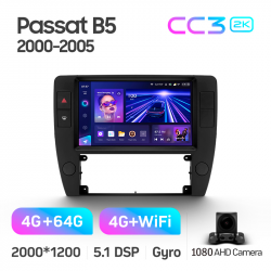 Автомагнітола штатна Teyes CC3 4+64 Gb Volkswagen Passat B5 2000-2005 9-inch 2k Фото Автомагнітола штатна Teyes CC3 4+64 Gb Volkswagen Passat B5 2000-2005 9-inch 2k