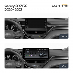 Автомагнітола штатна Teyes Lux One 6+128 Gb з круговим оглядом 360° Toyota Camry 8 XV70 2020-2023 12.3inch Фото Автомагнітола штатна Teyes Lux One 6+128 Gb з круговим оглядом 360° Toyota Camry 8 XV70 2020-2023 12.3inch