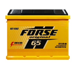 Автомобільний акумулятор FORSE 65Ah 640A L+ (L2) Фото Автомобільний акумулятор FORSE 65Ah 640A L+ (L2)