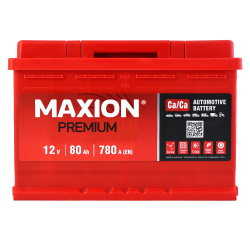 Автомобильный аккумулятор MAXION Premium 80Аh 780A R+ (L3) Фото Автомобильный аккумулятор MAXION Premium 80Аh 780A R+ (L3)