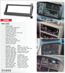    Carav 11-015 Chrysler/Jeep/Dodge/Plymouth 1DIN