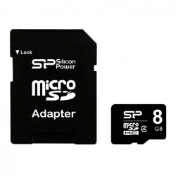   ' microSDHC 8Gb Silicon Power Class 4 (+ adapter SD)