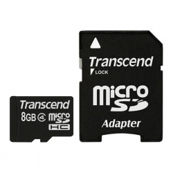   ' microSDHC 8Gb Transcend Class 4 (+ adapter SD)