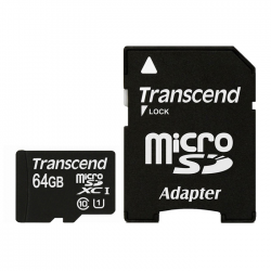  ' microSDXC 64Gb Transcend Class 10 UHS-I Premium 300x (+ adapter SD)
