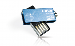 USB флеш накопичувач 32Gb GoodRam Cube Blue Фото USB флеш накопичувач 32Gb GoodRam Cube Blue