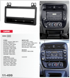    Carav 11-499 Ford/Lincoln/Mercury/Mazda 1DIN