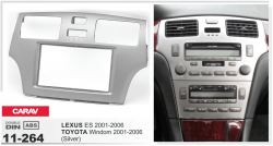    Carav 11-264 Lexus ES/Toyota Windom 01-06 Silver 2DIN