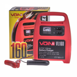 Зарядний пристрій для акумуляторів Voin VL-160 (6-12V/12A/9-120AHR) Фото Зарядний пристрій для акумуляторів Voin VL-160 (6-12V/12A/9-120AHR)
