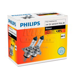    Philips H4 Vision (12342PRC2) (2pcs carton)