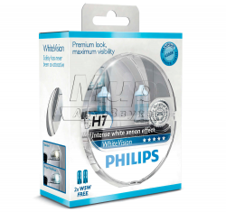    Philips H7 WhiteVision +60% (12972WHVSM) (2pcs blister)