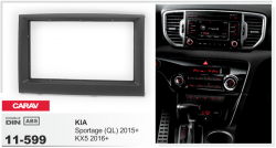Рамка перехідна Carav 11-599 KIA Sportage (QL) 2015+; KX5 2016+ Фото Рамка перехідна Carav 11-599 KIA Sportage (QL) 2015+; KX5 2016+
