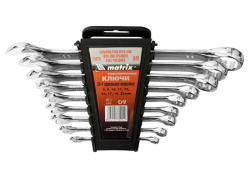 Набір ключів ріжково-накидних Matrix 15424 (9 предметів) Фото Набір ключів ріжково-накидних Matrix 15424 (9 предметів)
