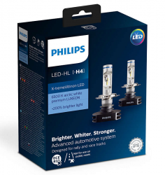    Philips H4 H/L X-tremeUltinon LED 6500K (12901HPX2) (2pcs blister)