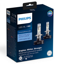 Світлодіодна лампа Philips H4 H/L X-tremeUltinon LED 6500K (12901HPX2) (2pcs blister) Фото Світлодіодна лампа Philips H4 H/L X-tremeUltinon LED 6500K (12901HPX2) (2pcs blister)