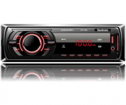 Автомагнітола Fantom FP-303 Black/Red Фото Автомагнітола Fantom FP-303 Black/Red