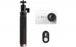  - Yi 4K Action Camera Kit (Selfie Stick + Bluetooth Remote) Int.Version White (YI-90006)