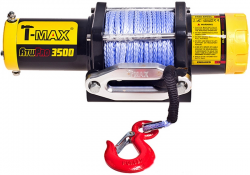 Лебідка T-Max ATW-PRO-3500 12V/1.587 т 5.5mm* 15m/синт. трос Фото Лебідка T-Max ATW-PRO-3500 12V/1.587 т 5.5mm* 15m/синт. трос